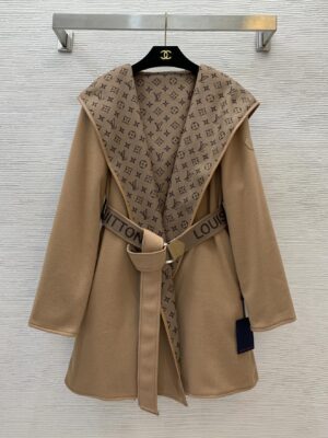 Luxury designer high end Women Hooded coat